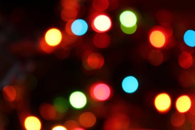 Noel ağacı ve süslemeli soyut noel arkaplanı