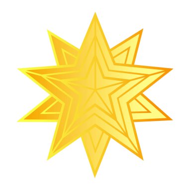 Yıldız, vektör geometrik çizim.