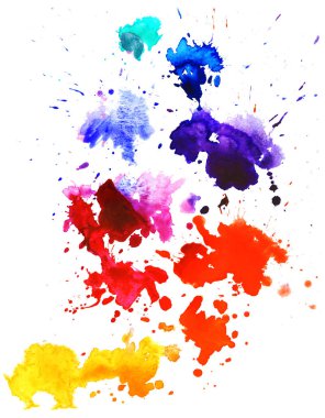 Soyut suluboya lekeleri arkaplanı