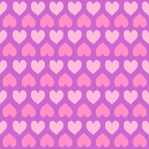 Hearts seamless vintage vector pattern — 스톡 벡터