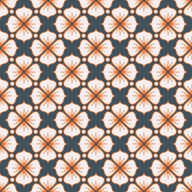 Çiçekli soyut vektör deseni