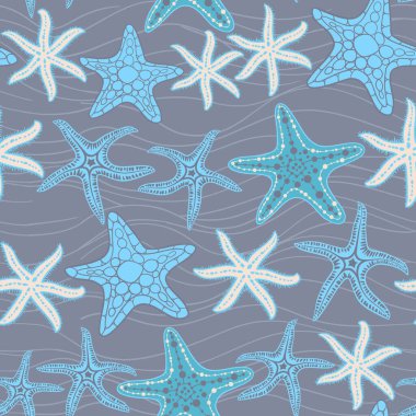 Deniz yıldızları vektörsüz desen