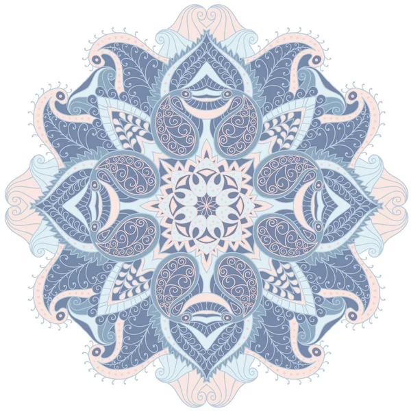 Абстрактний хвилястий орнамент симетрії лінії — стоковий вектор