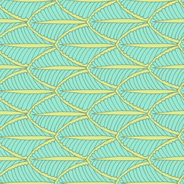 Soyut ölçek, yaprak geometrik el çizimi vektörsüz püf noktası