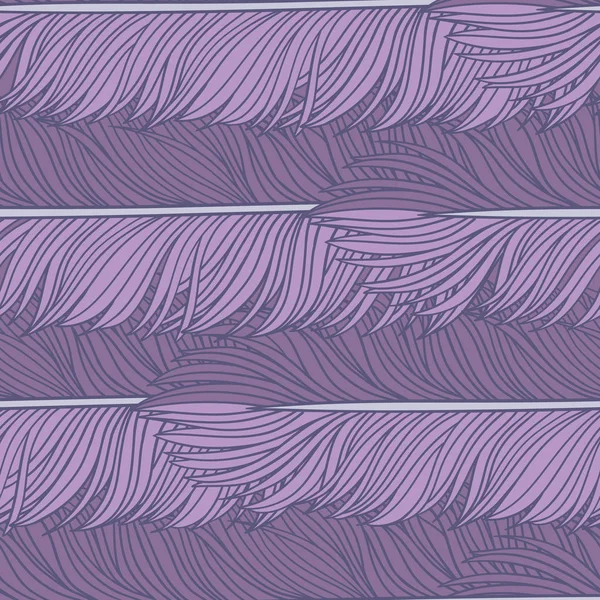 Abstract feather seamless vector pattern. Decorative hand drawn vintage background. — Stock Illustration Abstract Feather Seamless Vector Pattern Decorative Hand Drawn Vintage Background Stock Illustration