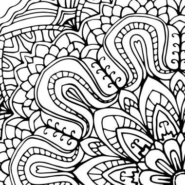 Soyut süs deseni. Klasik dekoratif el gerilimi