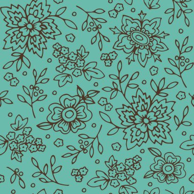 vektörsüz çiçek deseni