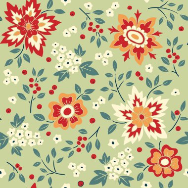 vektörsüz çiçek deseni