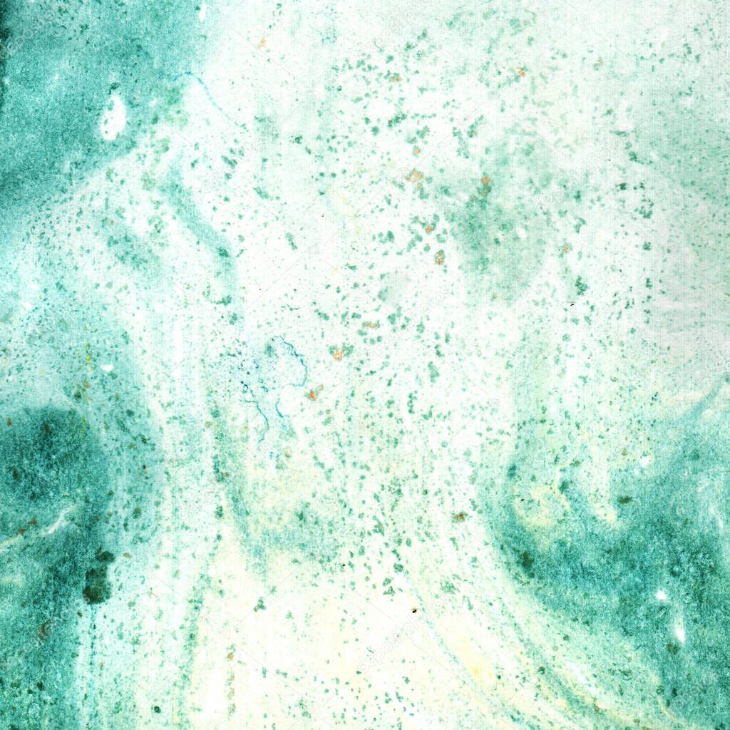 Marble green abstract hand made color texture.