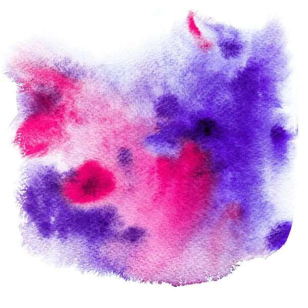 手描き水彩ライラックとピンクの質感 抽象的な手が背景を作った — ストック写真