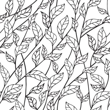 El yapımı bitkiler, yosunlar vektörsüz desen, dekoratif arka plan.