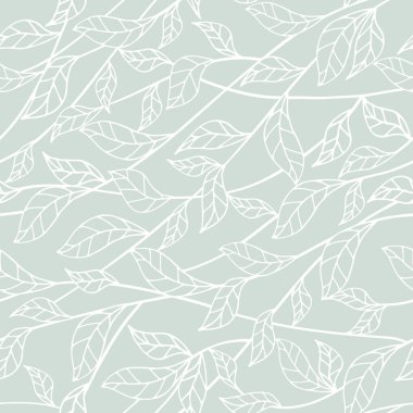 El yapımı bitkiler, yosunlar vektörsüz desen, dekoratif arka plan.