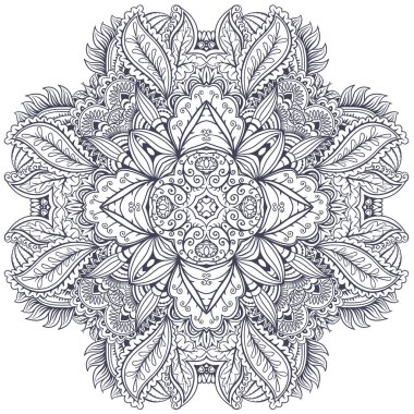 Soyut yuvarlak süslemeli vektör deseni