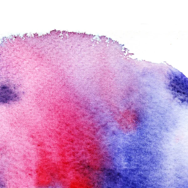 手描き水彩青とピンクの質感 抽象的な手で背景を作った — ストック写真
