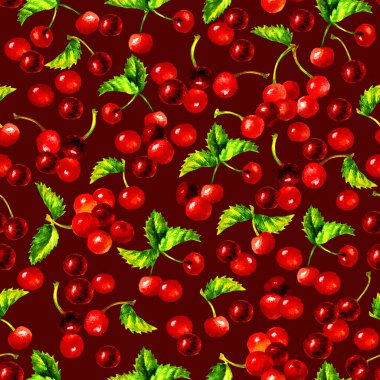 Suluboya kiraz, doğa kusursuz desen. 