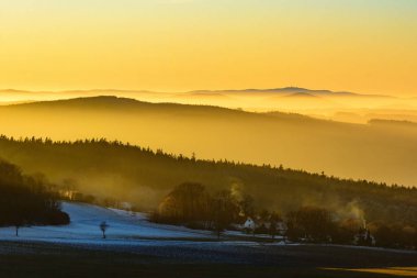 Renkli Günbatımı Fotoğraf ben