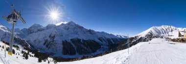 Kış panorama dağ görünümü III