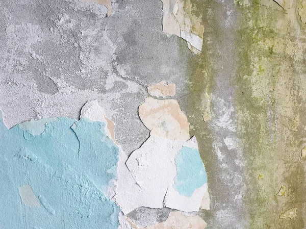 plaster and paint falling off the wall