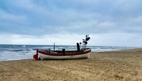 Рыбалка Пляже — стоковое фото
