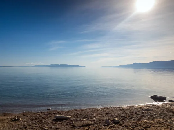 Puesta Sol Sobre Mar — Foto de Stock