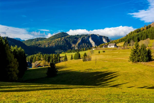 Vidéki Táj Hegyek Ausztria — Stock Fotó