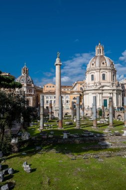 Roma İtalya'nın Roma Forumu, Trajan'ın sütun