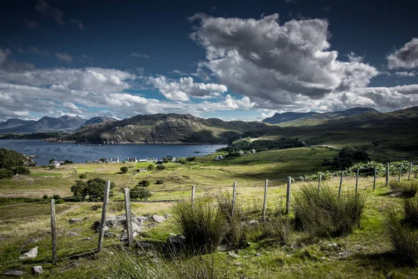 Landscape Remote Village Coast Isle Skye Scotland — Stock Photo, Image