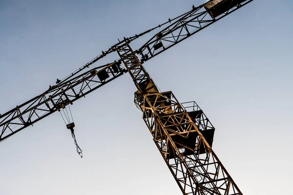 Detail Van Yellow Construction Crane — Stockfoto