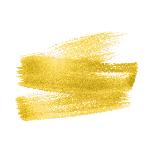 Абстрактная Акварельная Кисть Гладит Нарисованный Фон Текстура Бумаги Золотая Текстура — стоковое фото