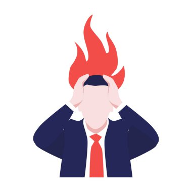 Takım elbiseli, kafasında alevler olan bir adamın temsili temsilcisi. Ekonomik kriz, piyasalar çöktü, mali kriz ve işsizlik tehlikede. Dünyanın ekonomik durgunluğu, kasvetli