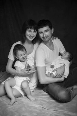 Babalar silah, şirin 2 döşeme uyku küçük bebek bebek çocuk y