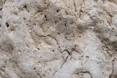 Eski bir çöl kayası ve taşının dokusu. Üst görünüm, alanı kopyala.