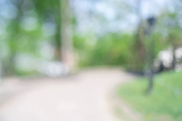 Dimsyn Park Gränd Bakgrund Ofokuserad Bild Med Bokeh Solig Sommardag — Stockfoto