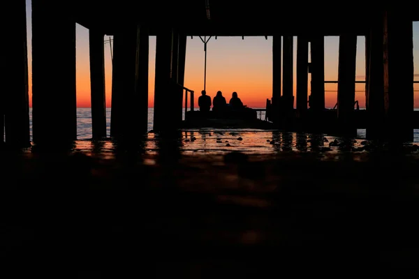 Закат Над Черным Морем Сочи — стоковое фото