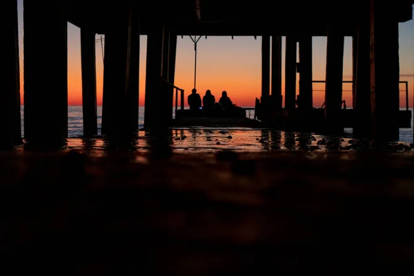 Sonnenuntergang Über Dem Schwarzen Meer Sotschi — Stockfoto