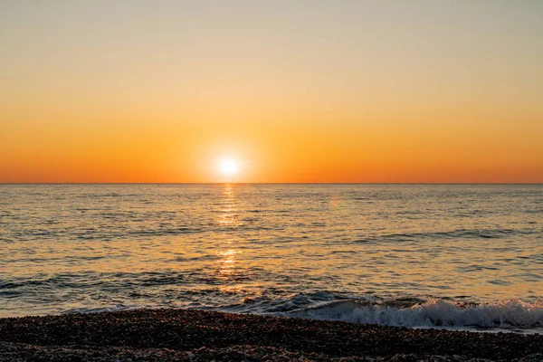 Sunset Black Sea Sochi — Stock Photo, Image