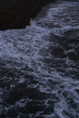 Soçi 'de Karadeniz' in üzerinde gün batımı