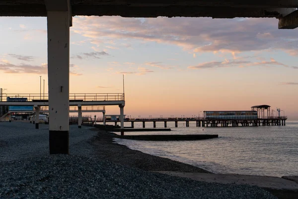 Sonnenuntergang Über Dem Meer — Stockfoto