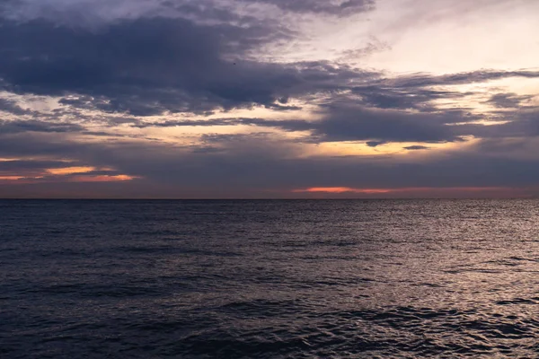 Sunset Black Sea Sochi — Stock Photo, Image