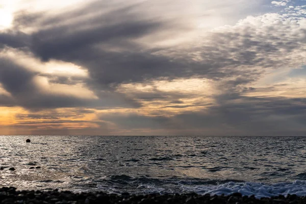 Sonnenuntergang Über Dem Schwarzen Meer — Stockfoto