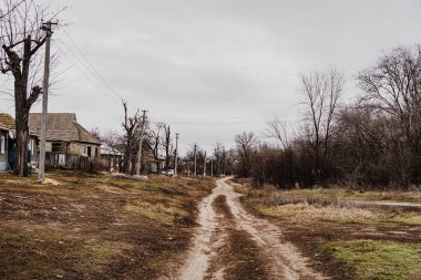 Sonbaharda kırlarda yol