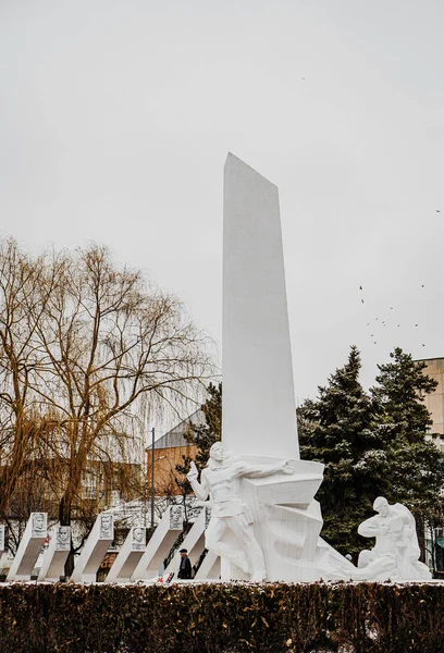 Monument Svetlograd War Participants — 스톡 사진