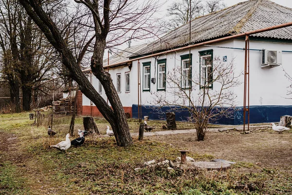 Дом Сельской Глубинке — стоковое фото