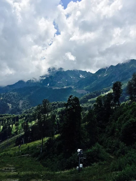 Russlands Berge Sommer Sotschi Krasnaja Poljana — Stockfoto