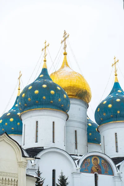 Sergiev Posad教堂圆顶 — 图库照片