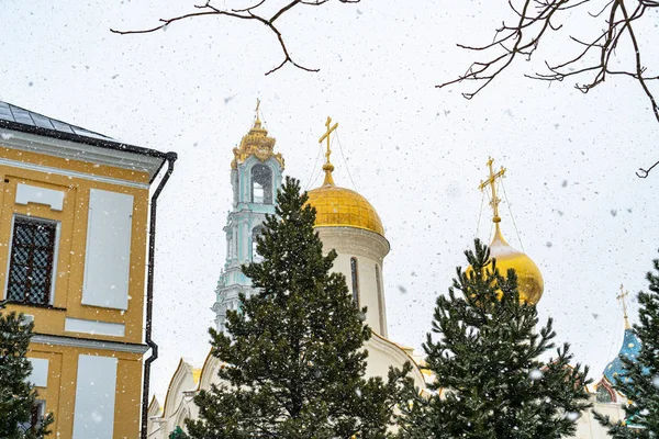 Kyrkor Sergiev Posad Lavra — Stockfoto