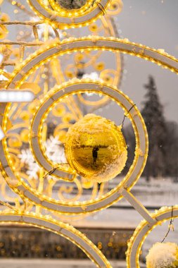 Vdnh 'de Noel süslemesi