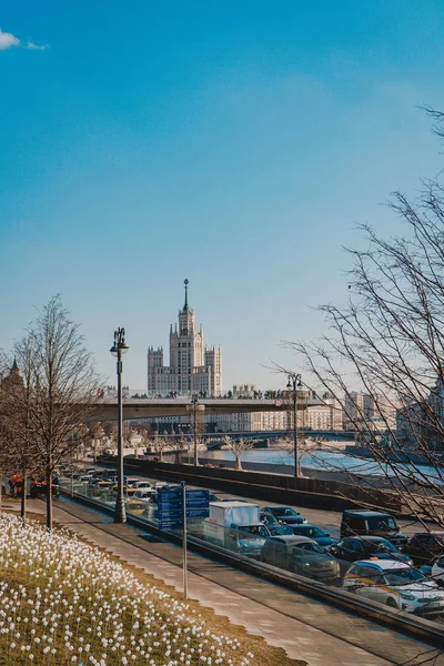 Suspension Bridge Zaryadye Park — Stock Photo, Image