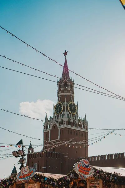 Torre Spasskaya Moscou — Fotografia de Stock