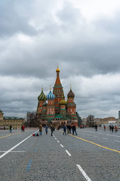 Red Square Moscow Cloudy Weather — Stock Photo, Image